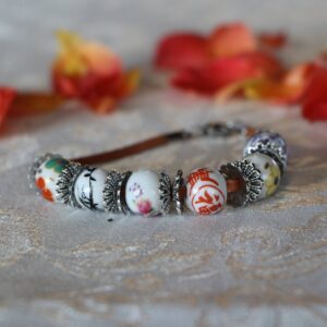 Ceramic beads bracelet