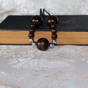 Big brown bead pendant
